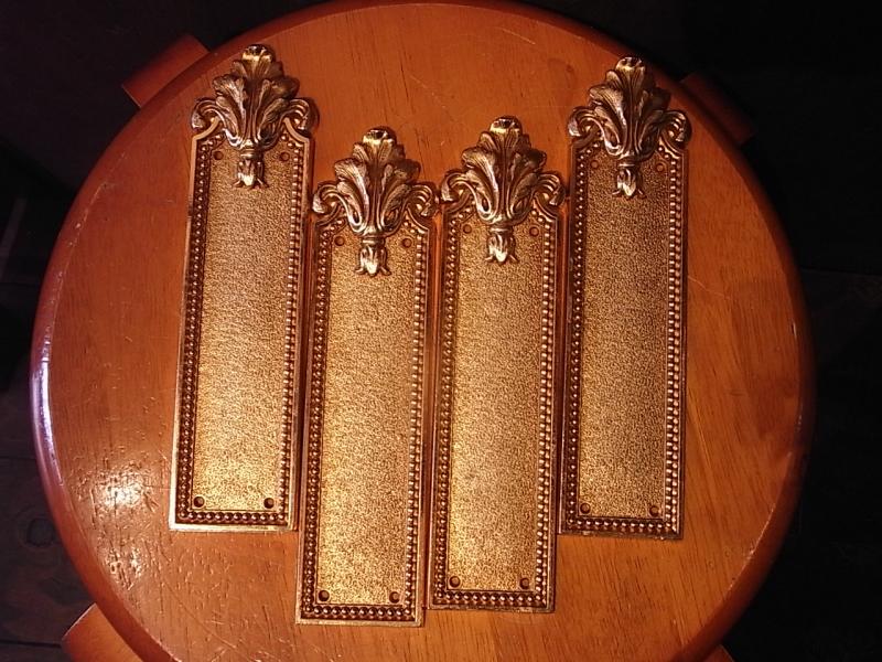 隅金物 A型 中 4枚セット 真鍮地 カラー2色 門金具 エイト 北別 アミ 代引不可 - 3